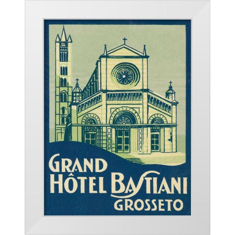 Travel Poster III White Modern Wood Framed Art Print by Wild Apple Portfolio