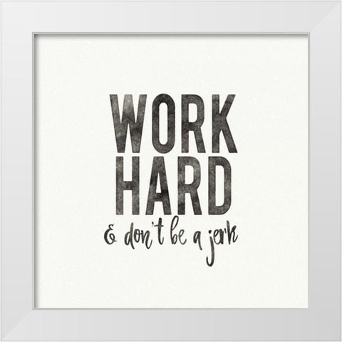 Work from Home III White Modern Wood Framed Art Print by Wild Apple Portfolio