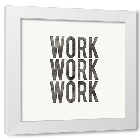Work from Home IV White Modern Wood Framed Art Print by Wild Apple Portfolio