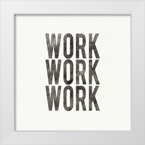 Work from Home IV White Modern Wood Framed Art Print by Wild Apple Portfolio