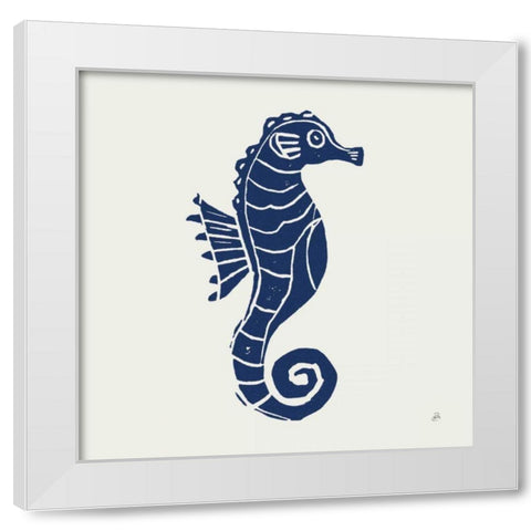 Primitive Sea VI Navy White Modern Wood Framed Art Print by Brissonnet, Daphne