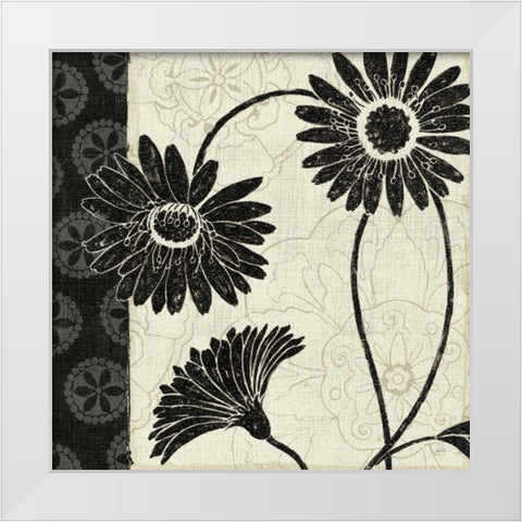 Influence I White Modern Wood Framed Art Print by Brissonnet, Daphne
