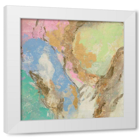 Retro Jewel Tones II White Modern Wood Framed Art Print by Vassileva, Silvia