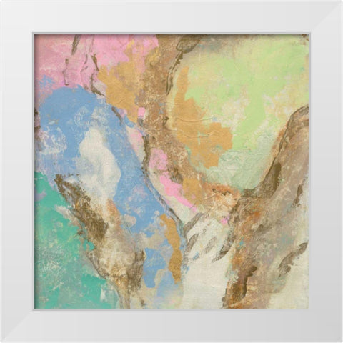 Retro Jewel Tones II White Modern Wood Framed Art Print by Vassileva, Silvia