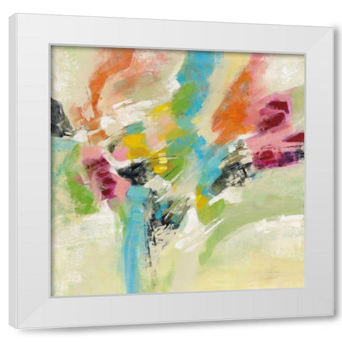 Summer Lunapark White Modern Wood Framed Art Print by Vassileva, Silvia