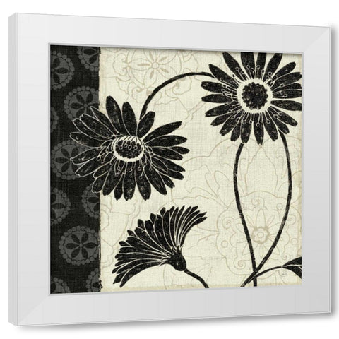 Influence I White Modern Wood Framed Art Print by Brissonnet, Daphne