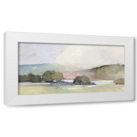 Distant Lake Neutral Crop White Modern Wood Framed Art Print by Purinton, Julia