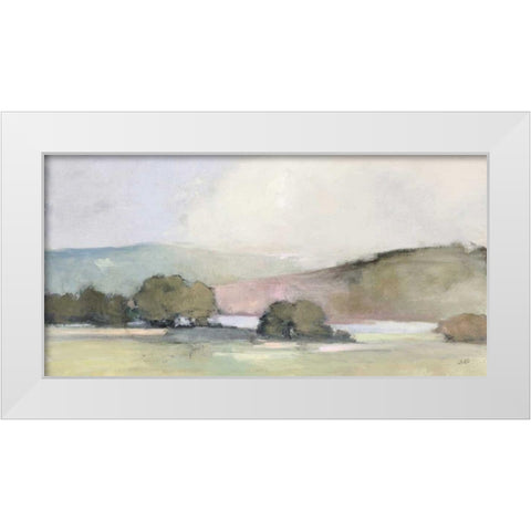 Distant Lake Neutral Crop White Modern Wood Framed Art Print by Purinton, Julia