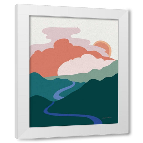 Hills and Valleys I Light White Modern Wood Framed Art Print by Miller, Sara Zieve