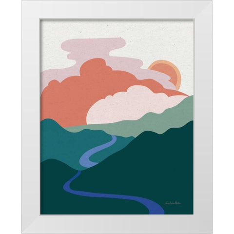 Hills and Valleys I Light White Modern Wood Framed Art Print by Miller, Sara Zieve