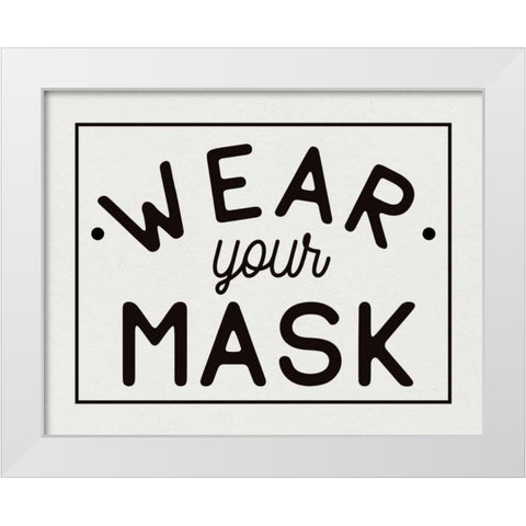 Bathroom Rules III White Modern Wood Framed Art Print by Wild Apple Portfolio
