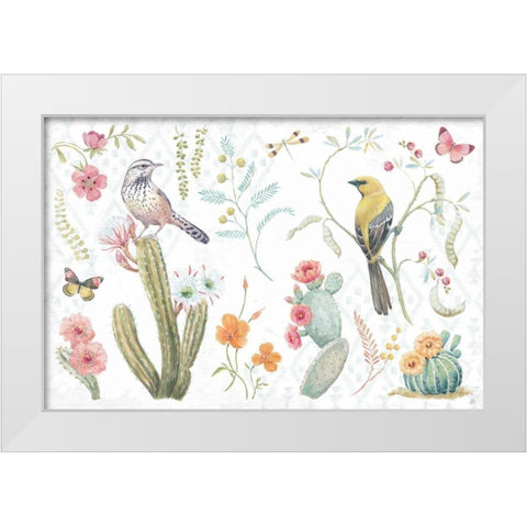 Desert Beauties I White Modern Wood Framed Art Print by Brissonnet, Daphne
