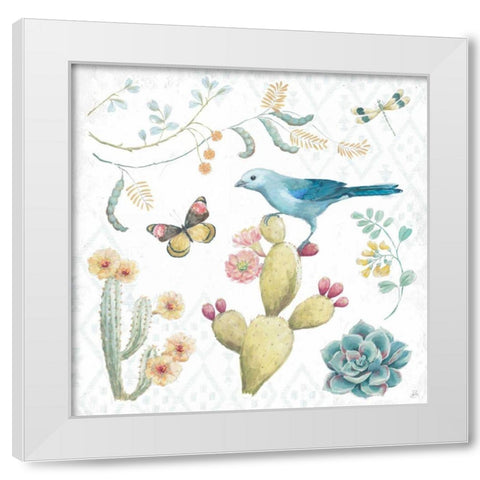 Desert Beauties III White Modern Wood Framed Art Print by Brissonnet, Daphne