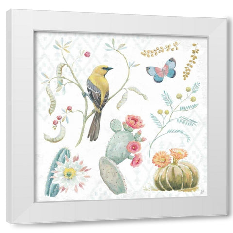Desert Beauties IV White Modern Wood Framed Art Print by Brissonnet, Daphne