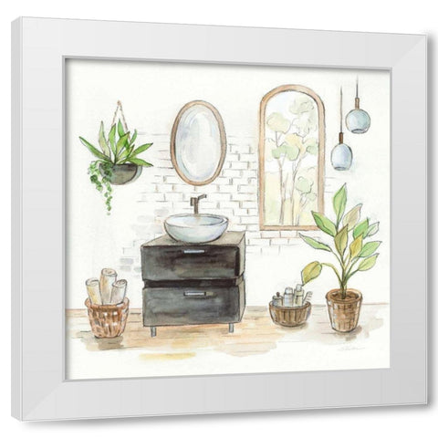 Black Sink White Modern Wood Framed Art Print by Vassileva, Silvia