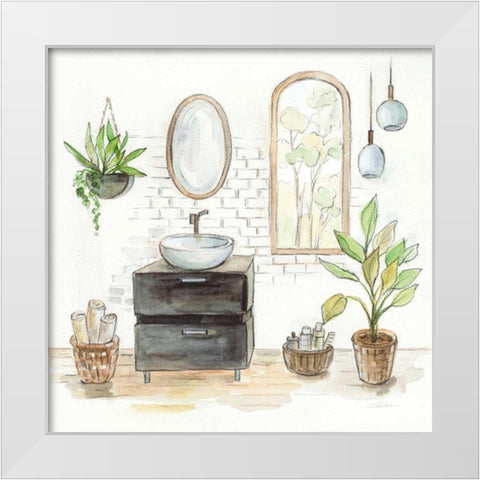 Black Sink White Modern Wood Framed Art Print by Vassileva, Silvia