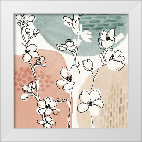 Soft Figures II White Modern Wood Framed Art Print by Tavoletti, Anne