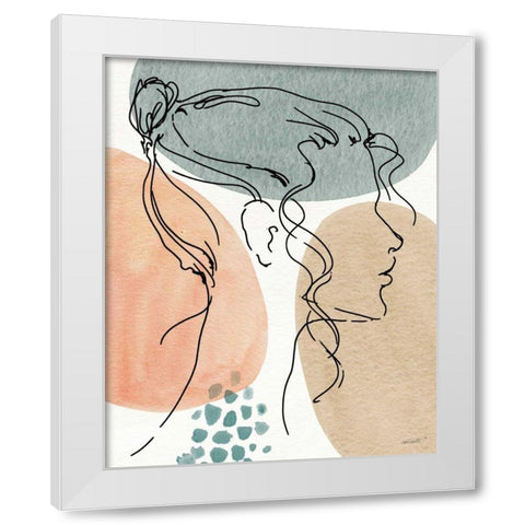 Soft Figures VI White Modern Wood Framed Art Print by Tavoletti, Anne
