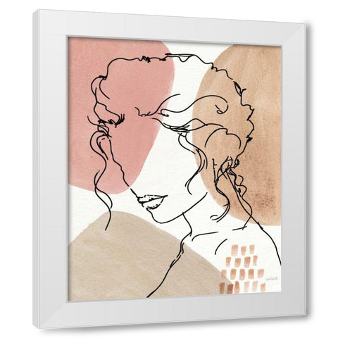 Soft Figures VII White Modern Wood Framed Art Print by Tavoletti, Anne