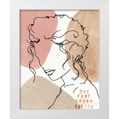 Soft Figures VII White Modern Wood Framed Art Print by Tavoletti, Anne