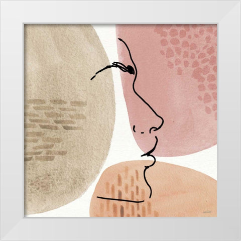 Soft Figures VIII White Modern Wood Framed Art Print by Tavoletti, Anne