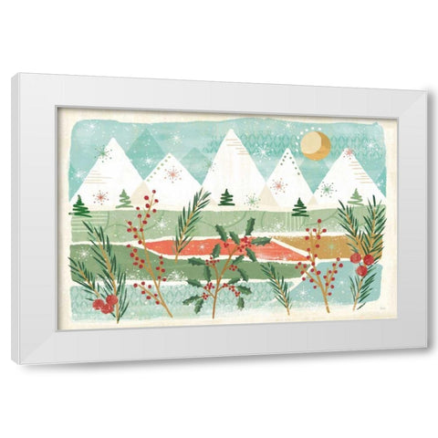 Holiday Flair I White Modern Wood Framed Art Print by Charron, Veronique