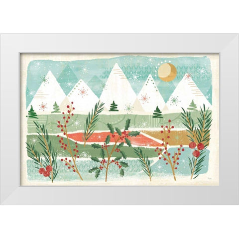 Holiday Flair I White Modern Wood Framed Art Print by Charron, Veronique