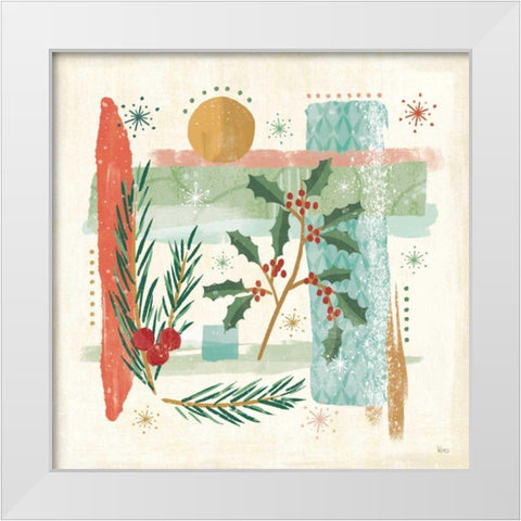 Holiday Flair IV White Modern Wood Framed Art Print by Charron, Veronique