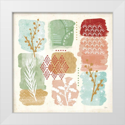 Holiday Flair VII White Modern Wood Framed Art Print by Charron, Veronique