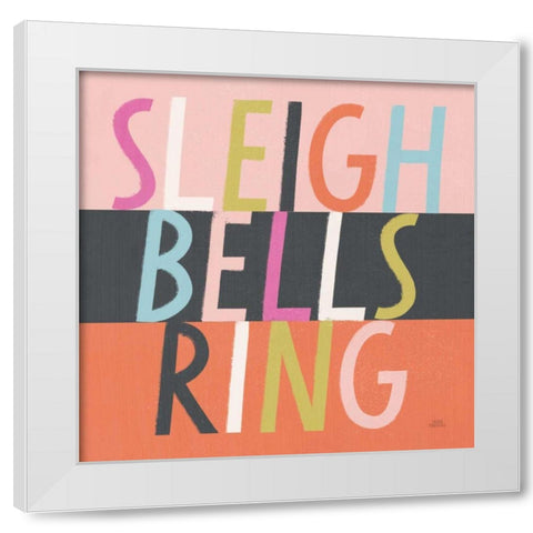 Bright Christmas Wishes II White Modern Wood Framed Art Print by Marshall, Laura