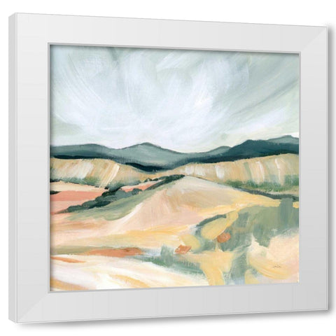 Vermillion Landscape II White Modern Wood Framed Art Print by Pete, Katrina