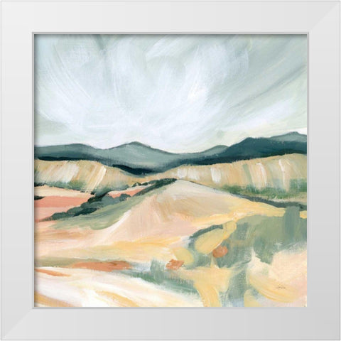 Vermillion Landscape II White Modern Wood Framed Art Print by Pete, Katrina
