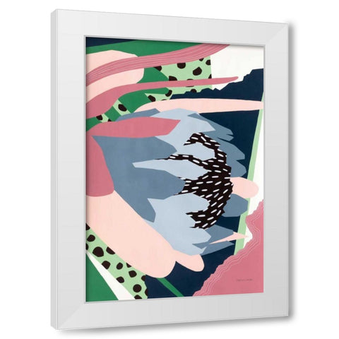 Protea Pizzaz White Modern Wood Framed Art Print by Gallagher, Megan