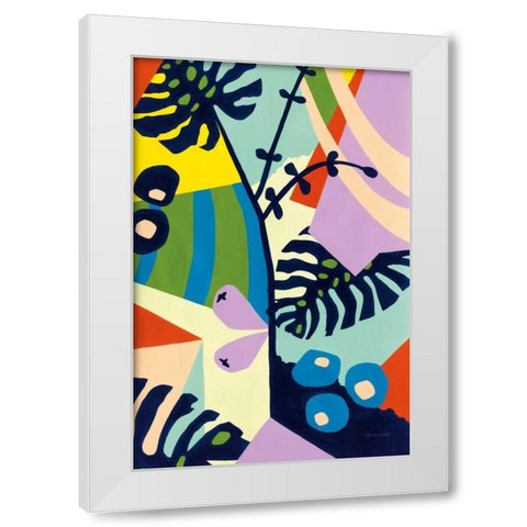 Monstera Deliciosa White Modern Wood Framed Art Print by Gallagher, Megan