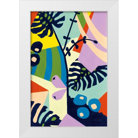 Monstera Deliciosa White Modern Wood Framed Art Print by Gallagher, Megan