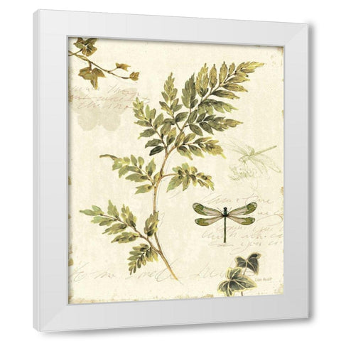 Ivies and Ferns III White Modern Wood Framed Art Print by Audit, Lisa