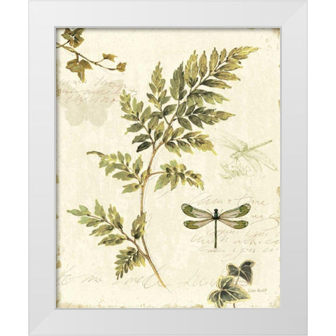 Ivies and Ferns III White Modern Wood Framed Art Print by Audit, Lisa