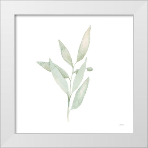 Sage II White Modern Wood Framed Art Print by Pete, Katrina