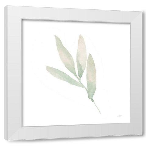 Sage III White Modern Wood Framed Art Print by Pete, Katrina