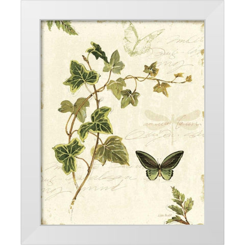 Ivies and Ferns IV White Modern Wood Framed Art Print by Audit, Lisa