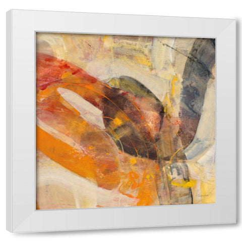 Boundless Energy II White Modern Wood Framed Art Print by Hristova, Albena