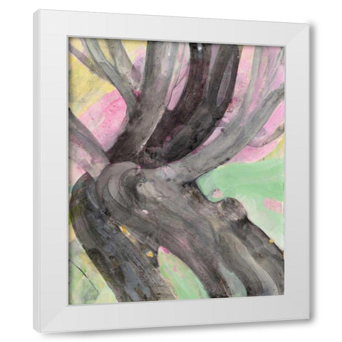 Branching Out I White Modern Wood Framed Art Print by Hristova, Albena