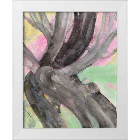 Branching Out I White Modern Wood Framed Art Print by Hristova, Albena