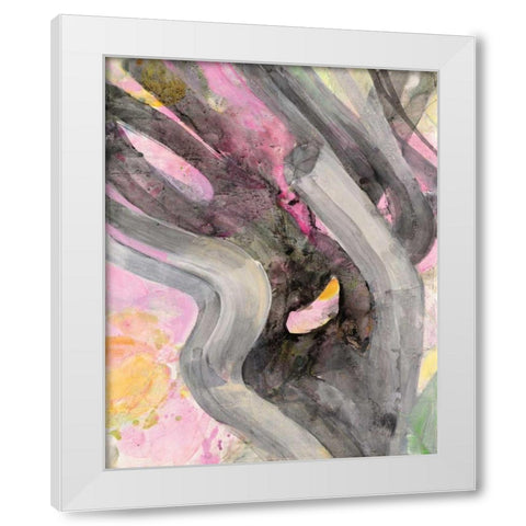 Branching Out II White Modern Wood Framed Art Print by Hristova, Albena