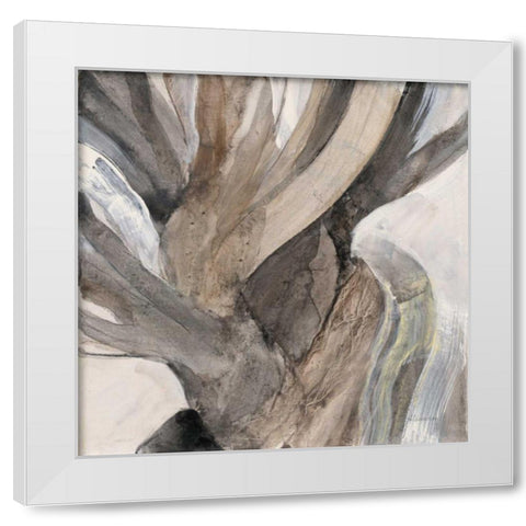 Driftwood I White Modern Wood Framed Art Print by Hristova, Albena
