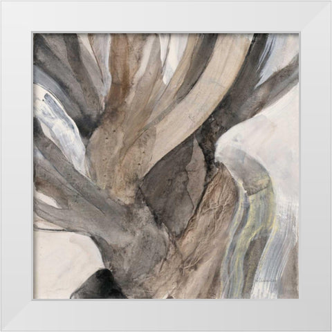 Driftwood I White Modern Wood Framed Art Print by Hristova, Albena