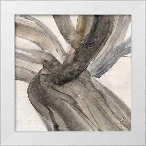 Driftwood II White Modern Wood Framed Art Print by Hristova, Albena