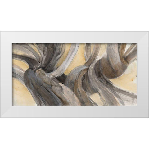 Driftwood III White Modern Wood Framed Art Print by Hristova, Albena