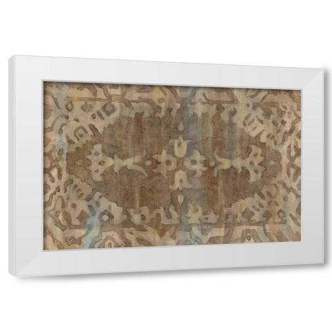 Exotic Weave White Modern Wood Framed Art Print by Hristova, Albena