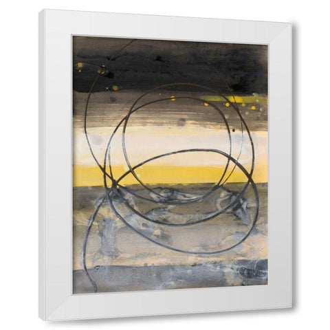 Horizon Balance I White Modern Wood Framed Art Print by Hristova, Albena